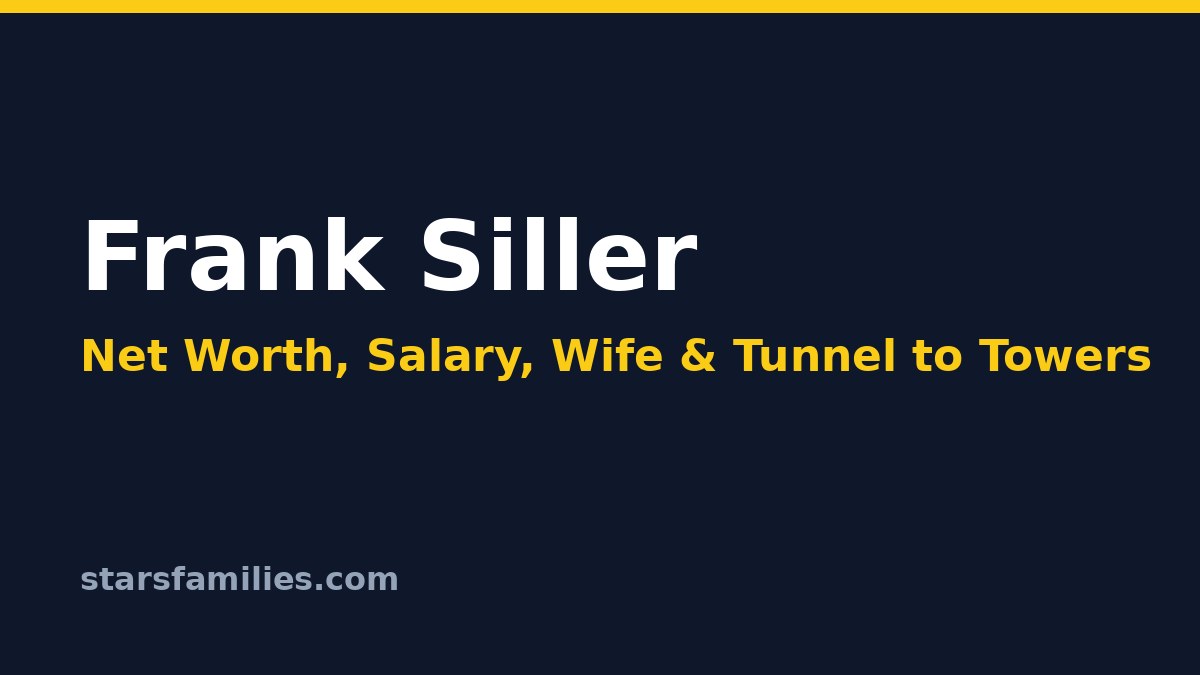 Frank Siller Net Worth, Salary, Wife and Tunnel to Towers Pay